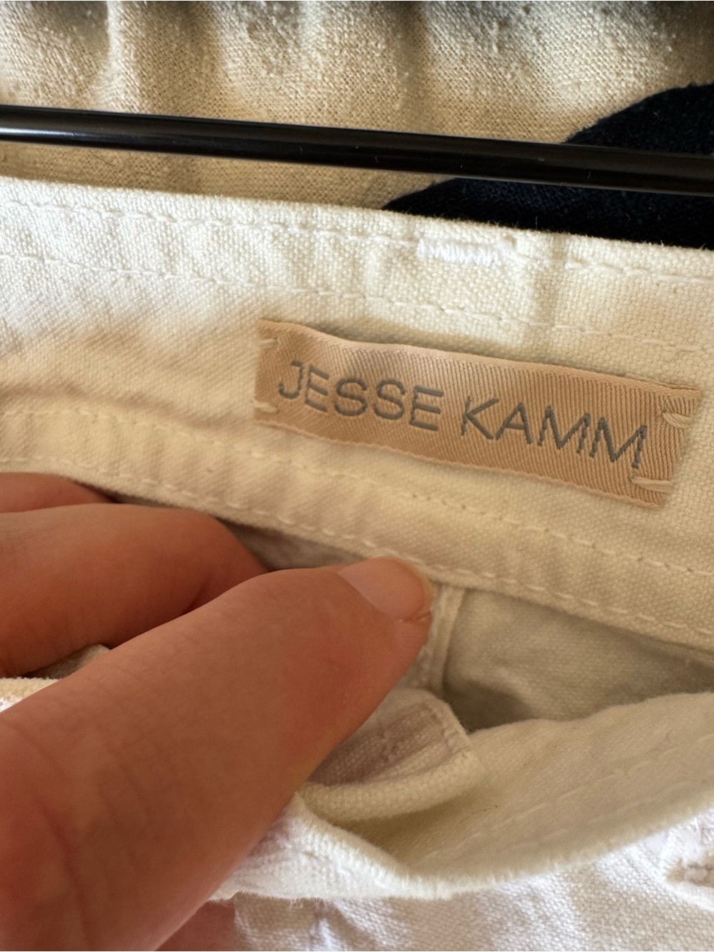 Jesse Kamm sailor Wide Leg Jeans in salt White size 10 - Picture 5 of 6